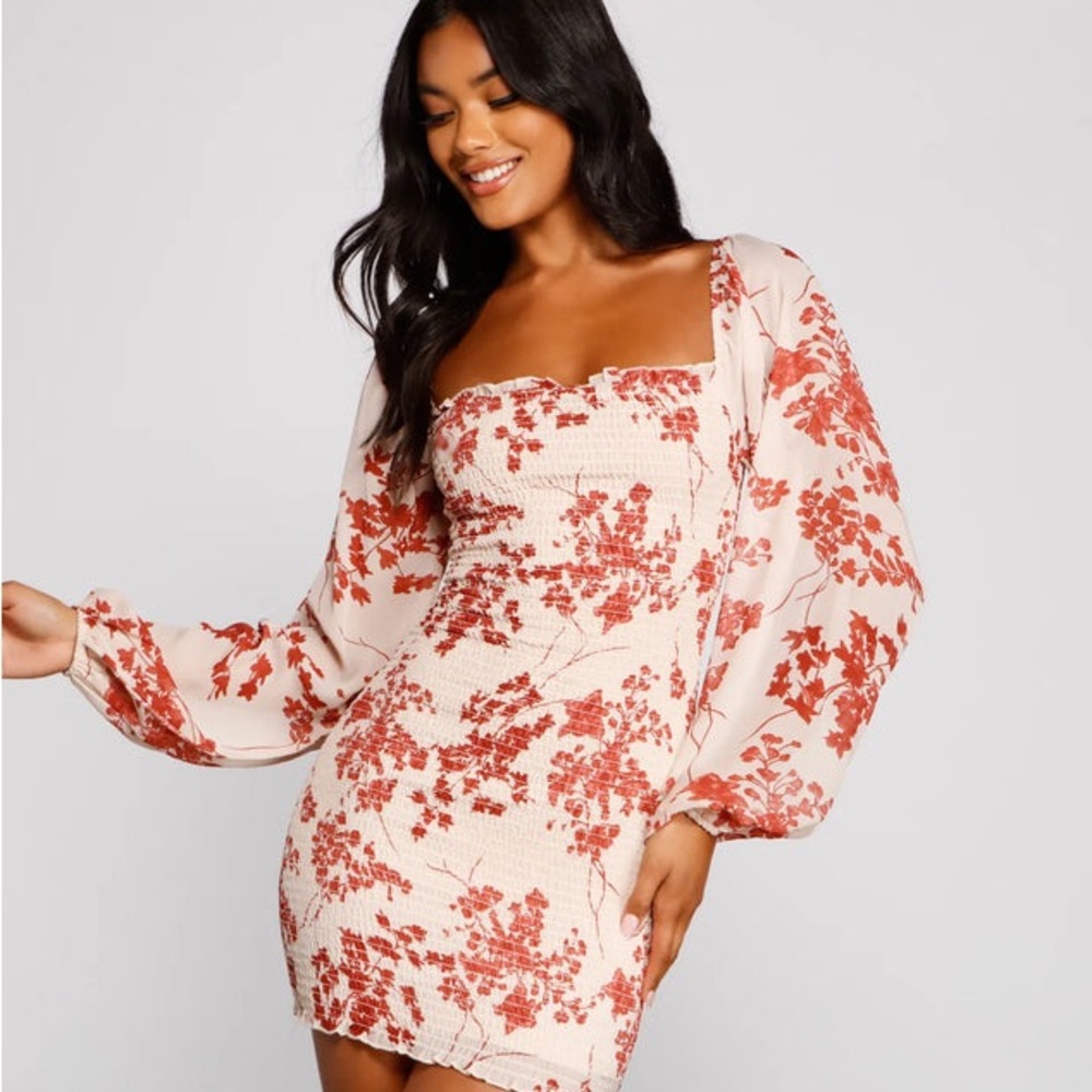 Floral Print Women's Dress